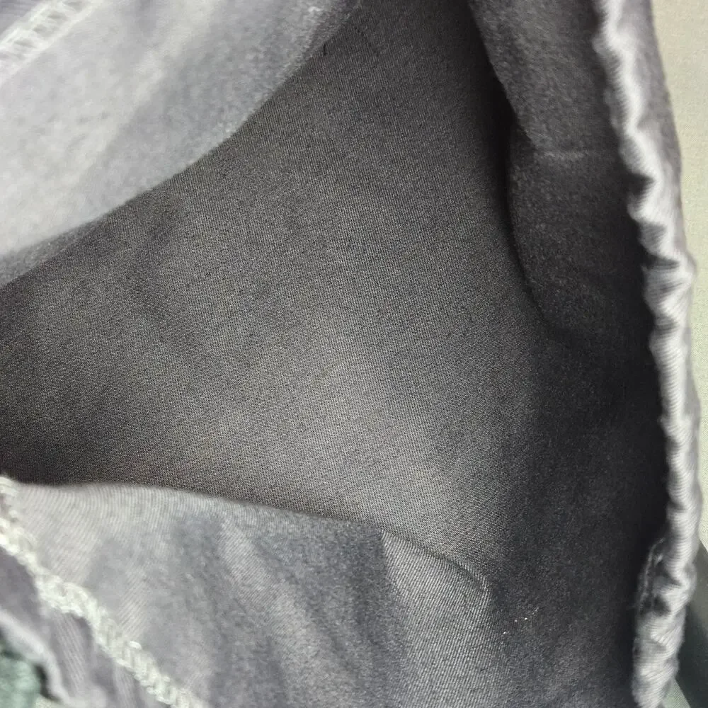 Brian Atwood Dust Bag Gray Mauve Cotton Drawstring Pouch 16x14